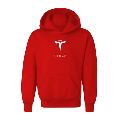 Youth Kids Tesla Motorsports Car Pullover Hoodie