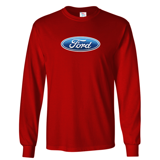 Youth Kids Ford Car Long Sleeve T-Shirt