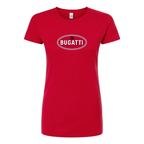 Women’s Bugatti Car Round Neck T-Shirt