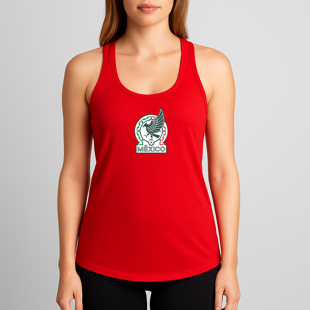 Women's Mexico Soccer Racerback Tank Top