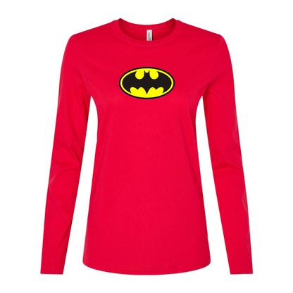 Women's DC Comics Batman Superhero Long Sleeve T-Shirt