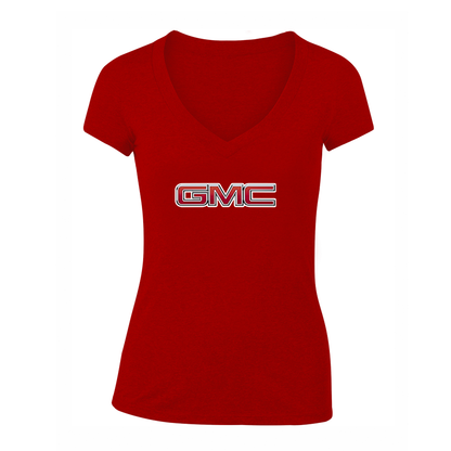 Women's GMC Car V-Neck T-Shirt