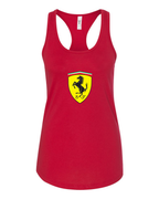 Women's Ferrari Motorsport Car Racerback Tank Top