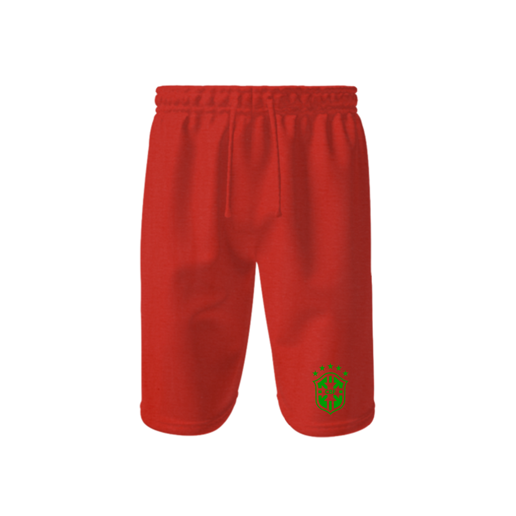 Men's Brazil Soccer Athletic Fleece Shorts