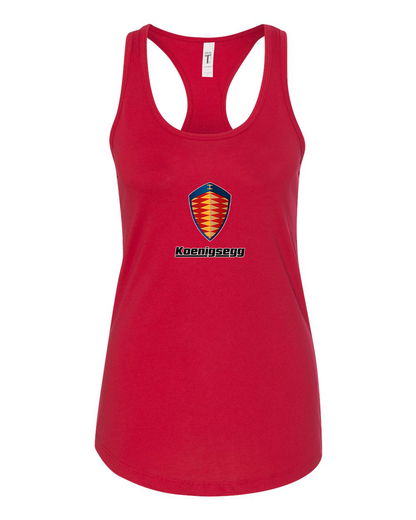 Women's Koenigsegg Car Racerback Tank Top