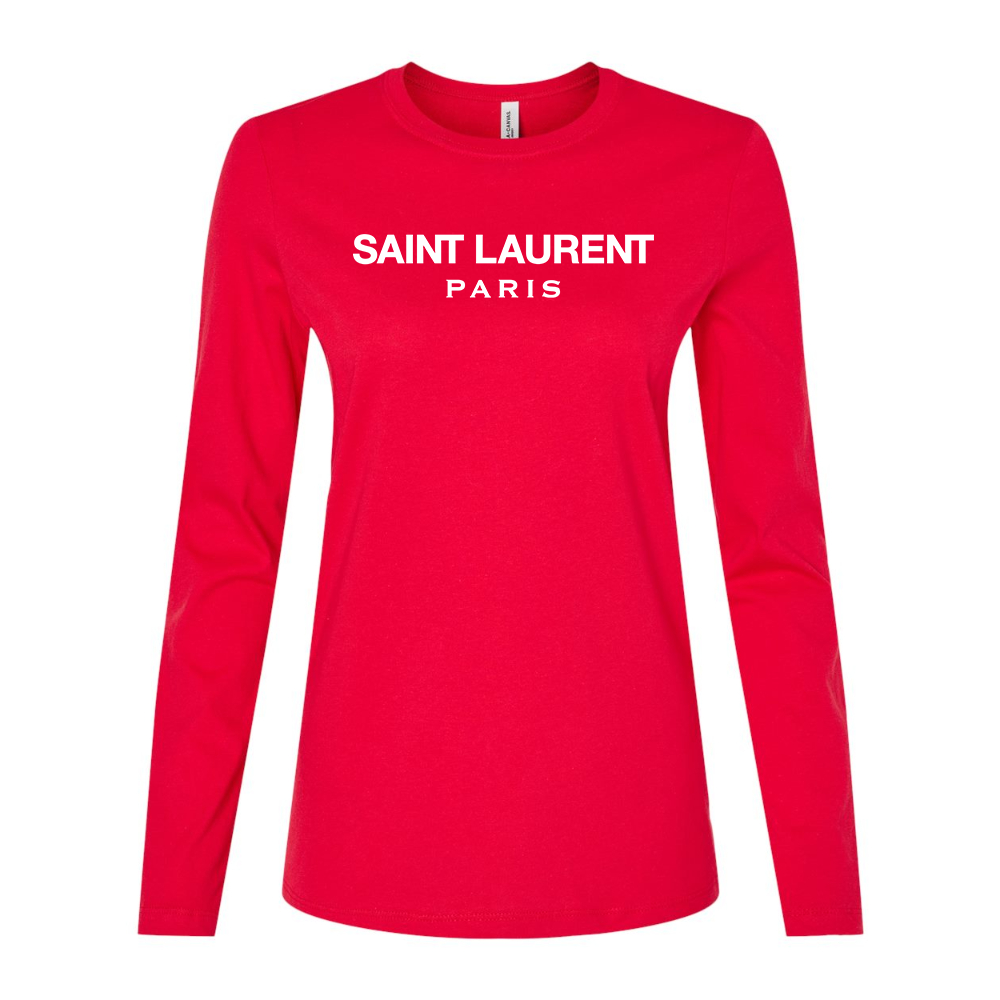 Women's Saint Laurent Long Sleeve T-Shirt