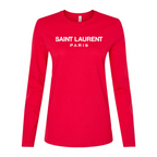Women's Saint Laurent Long Sleeve T-Shirt