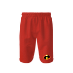 Men's The Incredibles Cartoon Athletic Fleece Shorts