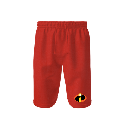 Men's The Incredibles Cartoon Athletic Fleece Shorts