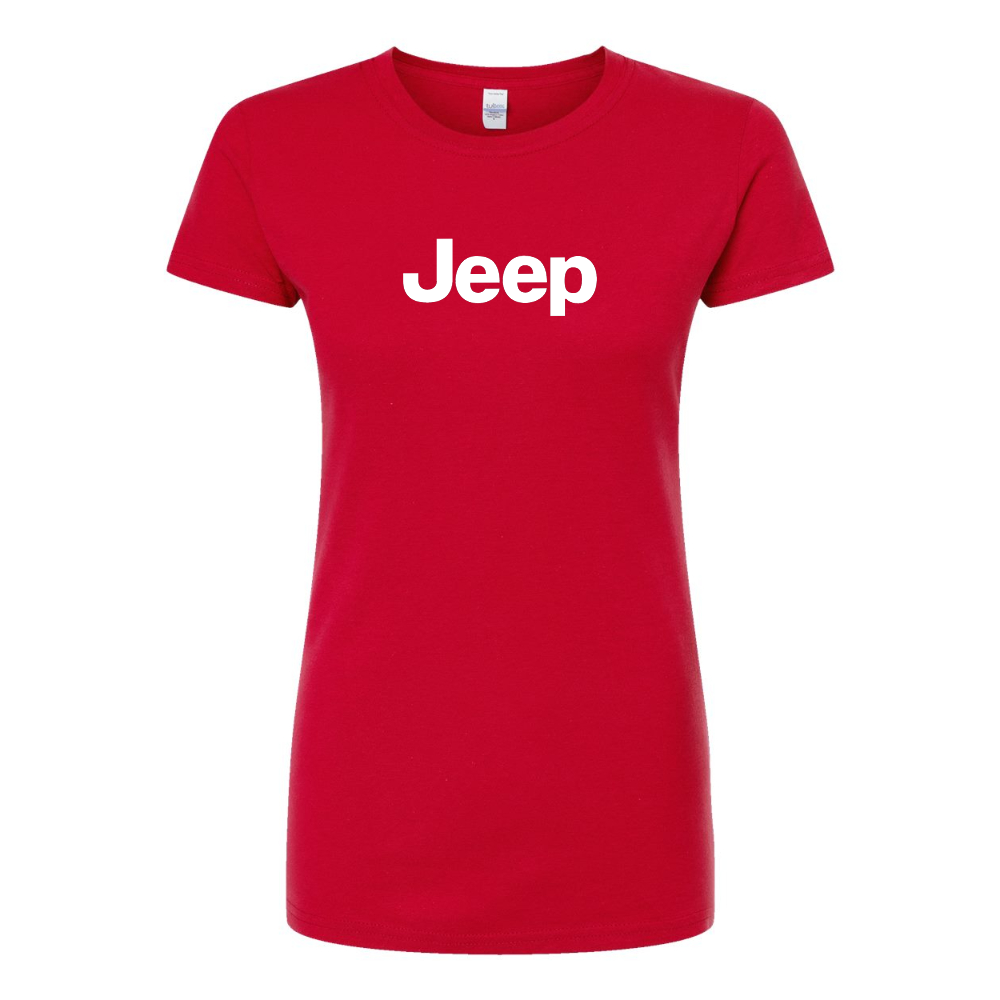 Women’s Jeep Car Round Neck T-Shirt