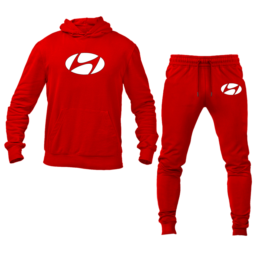 Men's Hyundai New Logo Car  Hoodie Joggers Set