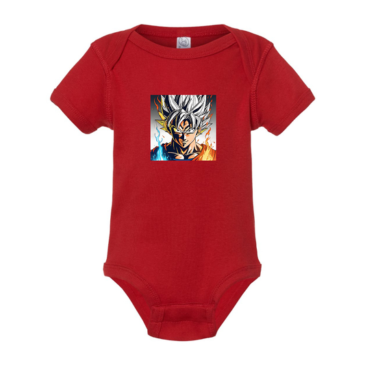 Goku Fire Dragon Ball Z Cartoon Baby Romper Onesie