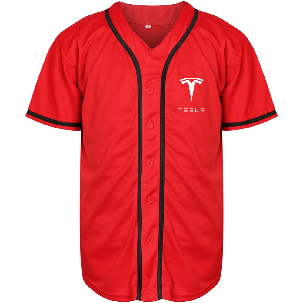 Men’s Tesla Motorsports Car Baseball Jersey