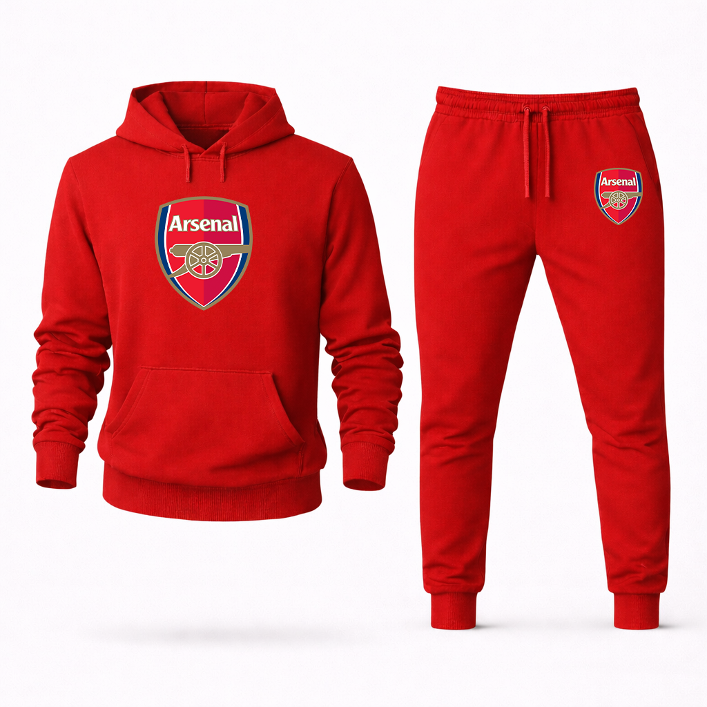 Men's Arsenal Soccer Logo Hoodie Joggers Set