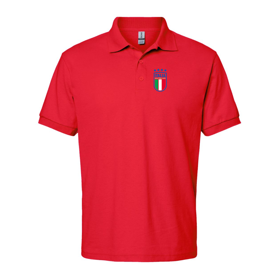 Men's Italy National Soccer Dry Blend Polo