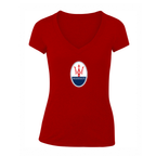Women's Maserati Car V-Neck T-Shirt