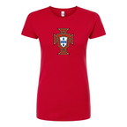 Women's Portugal National Soccer Team Round Neck T-Shirt