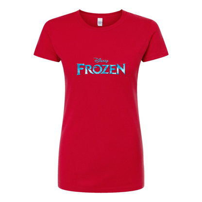 Women’s Frozen Disney Cartoon Round Neck T-Shirt