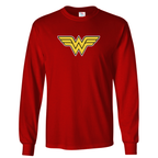 Youth Kids Wonder Woman Superhero Long Sleeve T-Shirt