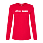 Women's Miu Miu Long Sleeve T-Shirt