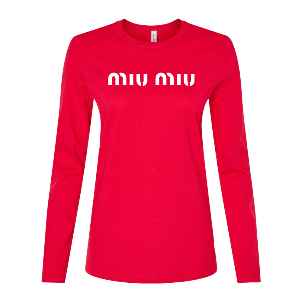 Women's Miu Miu Long Sleeve T-Shirt