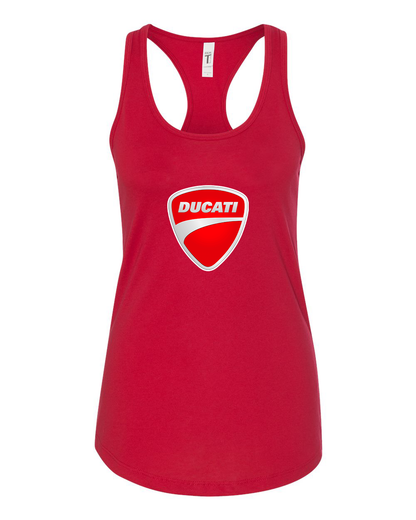 Women's Ducati Motorcycle Racerback Tank Top