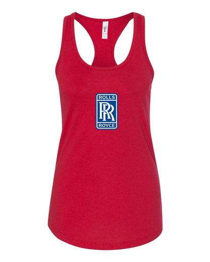 Women's Rolls Royce Motorsport Car Racerback Tank Top