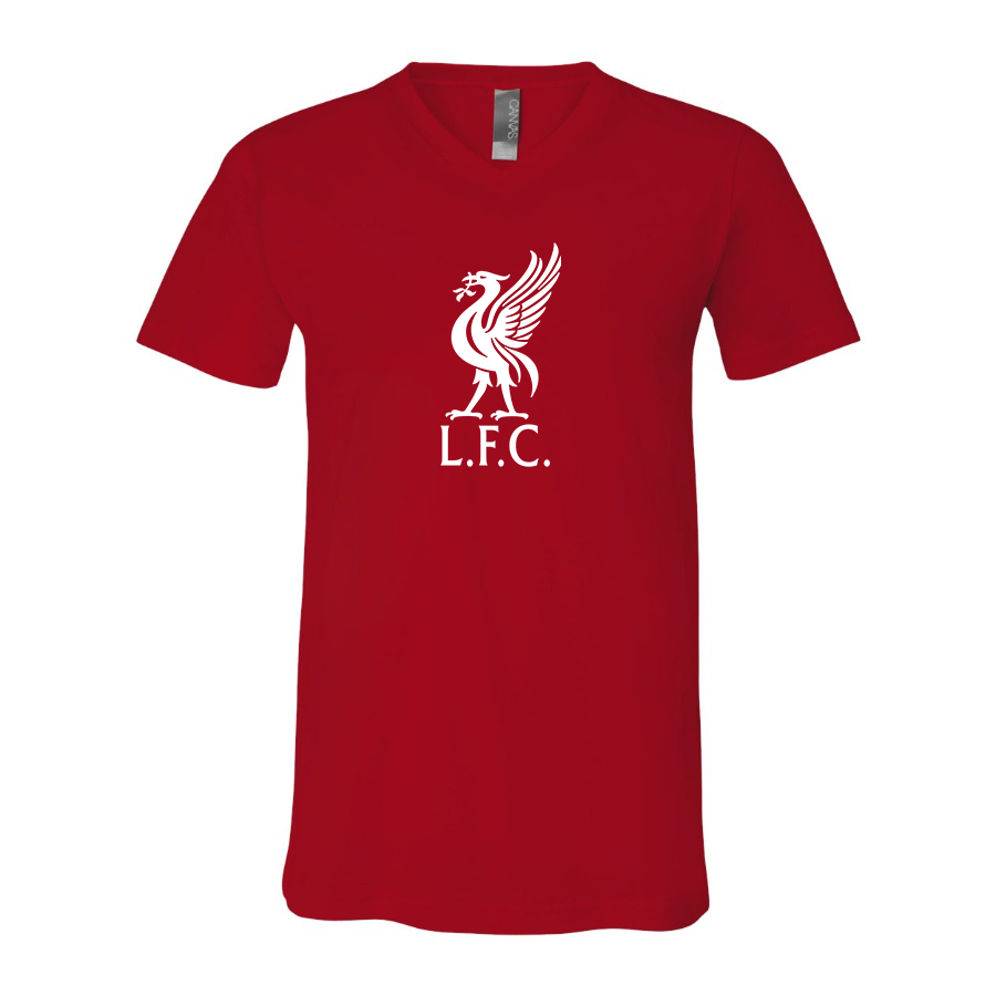 Men’s  Liverpool L.F.C Soccer  - BELLA + CANVAS - Jersey V-Neck Tee - 3005