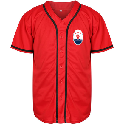 Men’s Maserati Car Baseball Jersey