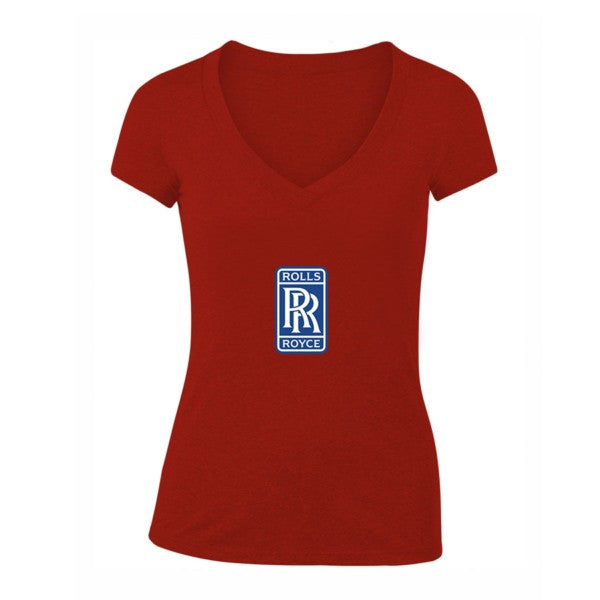 Women's Rolls Royce Motorsport Car V-Neck T-Shirt