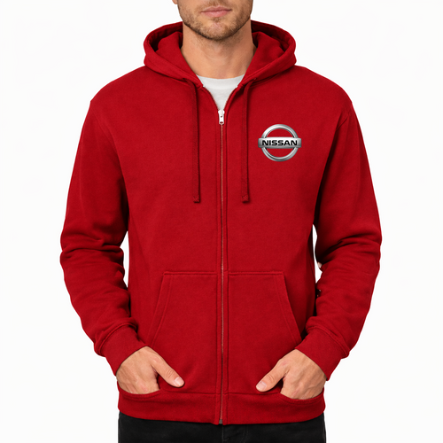 Men’s Nissan Motorsport Car Zipper Hoodie