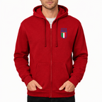 Men's Italy National Soccer Zipper Hoodie
