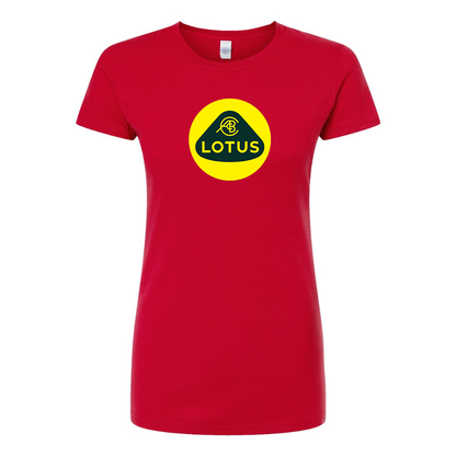 Women’s Lotus Car Round Neck T-Shirt