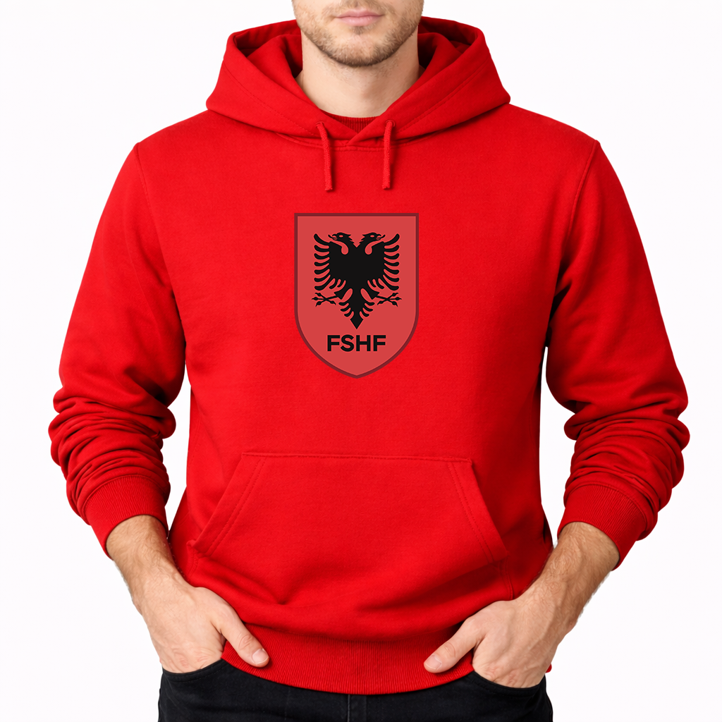 Men's Albania National Soccer Team Pullover Hoodie