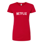 Women's Netflix Movie Show Round Neck T-Shirt