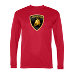 Men's Lamborghini Car -  Polyester Long Sleeve T-Shirt