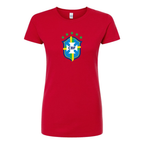 Women's Brazil National Soccer Team Round Neck T-Shirt