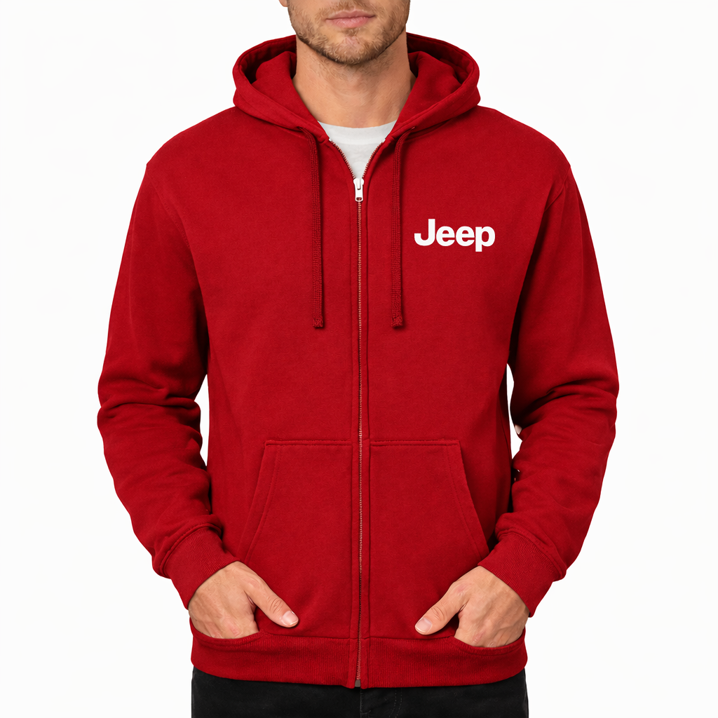 Men’s Jeep Car Zipper Hoodie