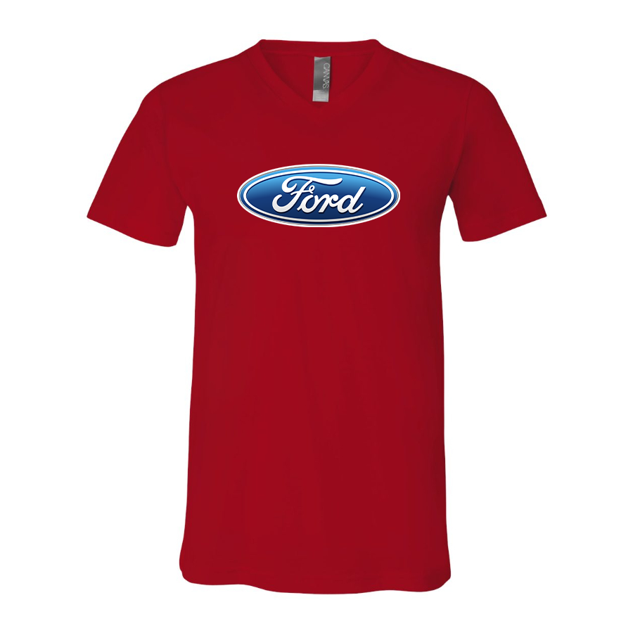 Men’s Ford Car - BELLA + CANVAS - Jersey V-Neck Tee - 3005