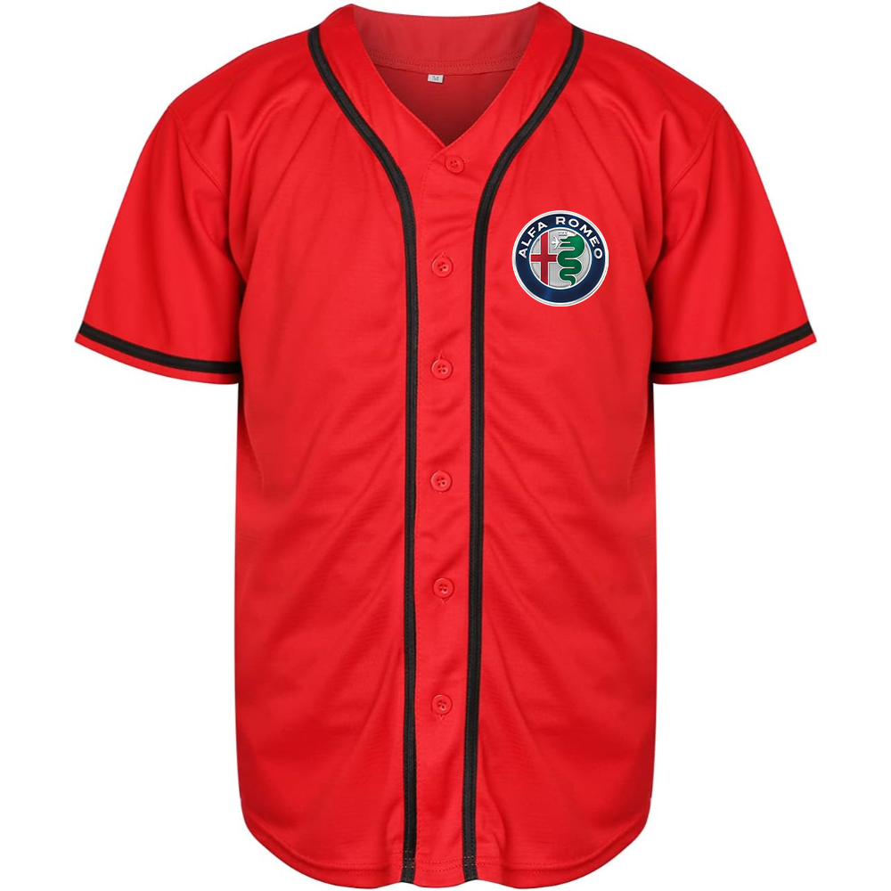 Men's Alfa Romeo Car Baseball Jersey