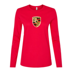 Women's Porsche Car Long Sleeve T-Shirt