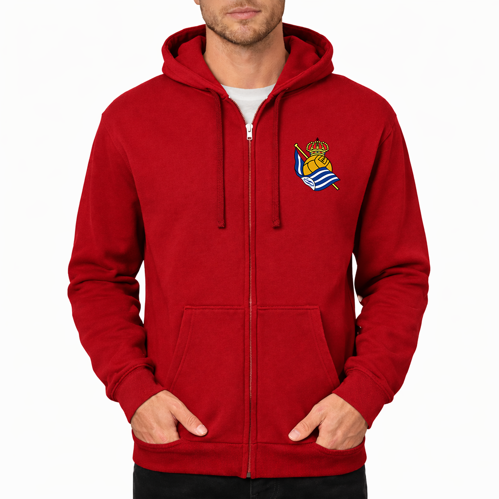 Men's Real Sociedad FC Zipper Hoodie