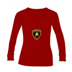 Women's Lamborghini Car Long Sleeve T-Shirt