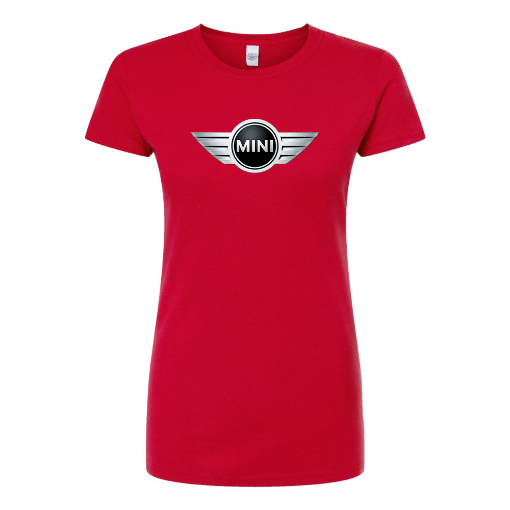 Women’s Mini Cooper Car Round Neck T-Shirt