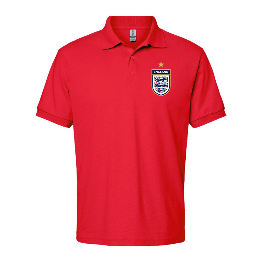 Men's England National Soccer Team Dry Blend Polo