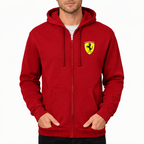 Men’s Ferrari Motorsport Car Zipper Hoodie