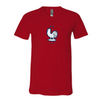 Men’s France National Soccer Team - BELLA + CANVAS - Jersey V-Neck Tee - 3005