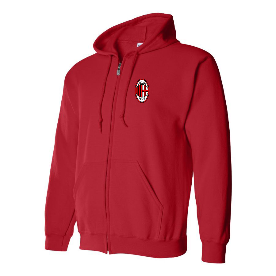Men’s AC Milan Soccer Zipper Hoodie