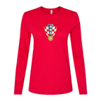 Women's Croatia National Soccer Team Long Sleeve T-Shirt