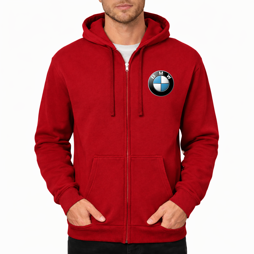 Men's BMW Motorsports Car Zipper Hoodie